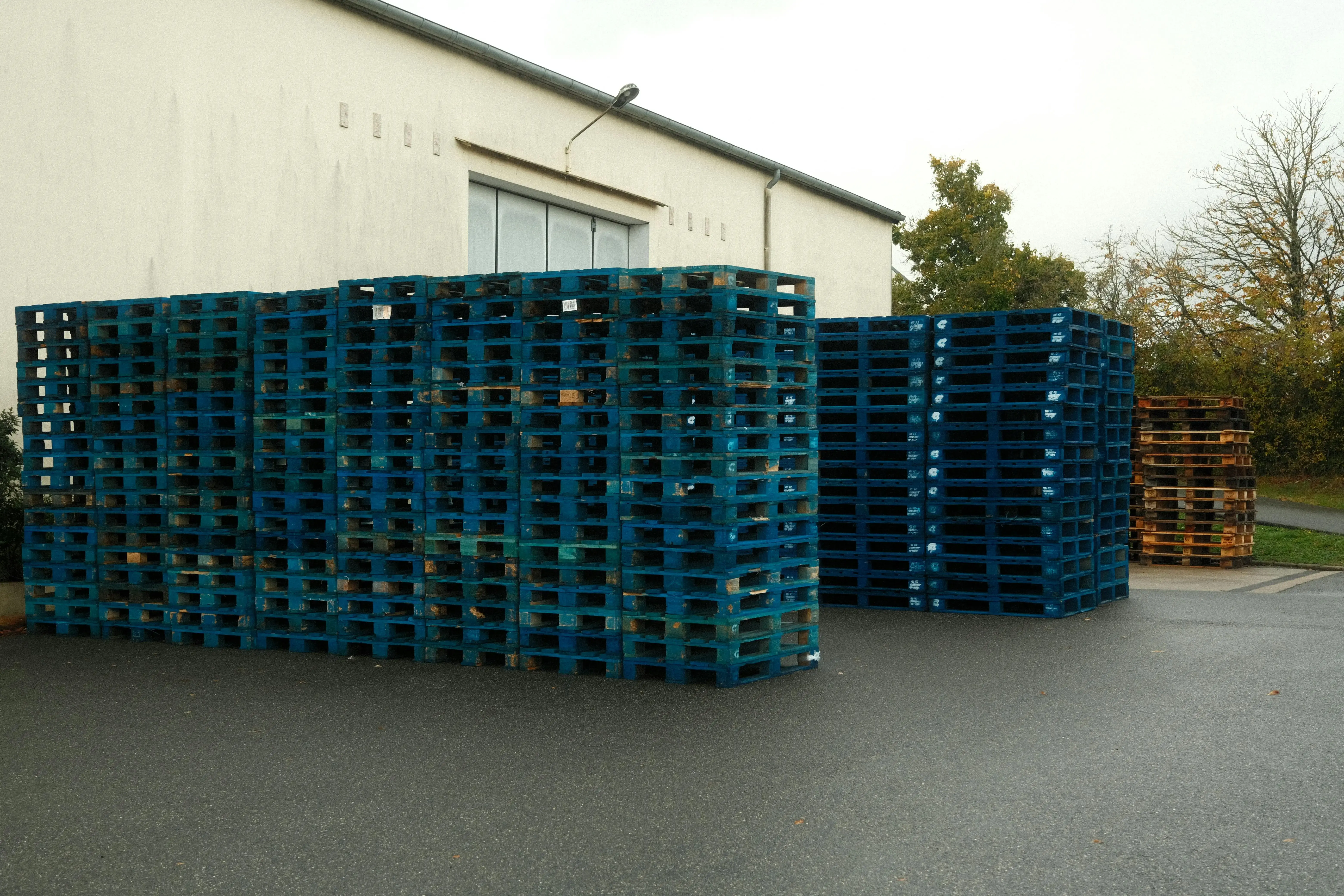 Stacked Plastic Pallet