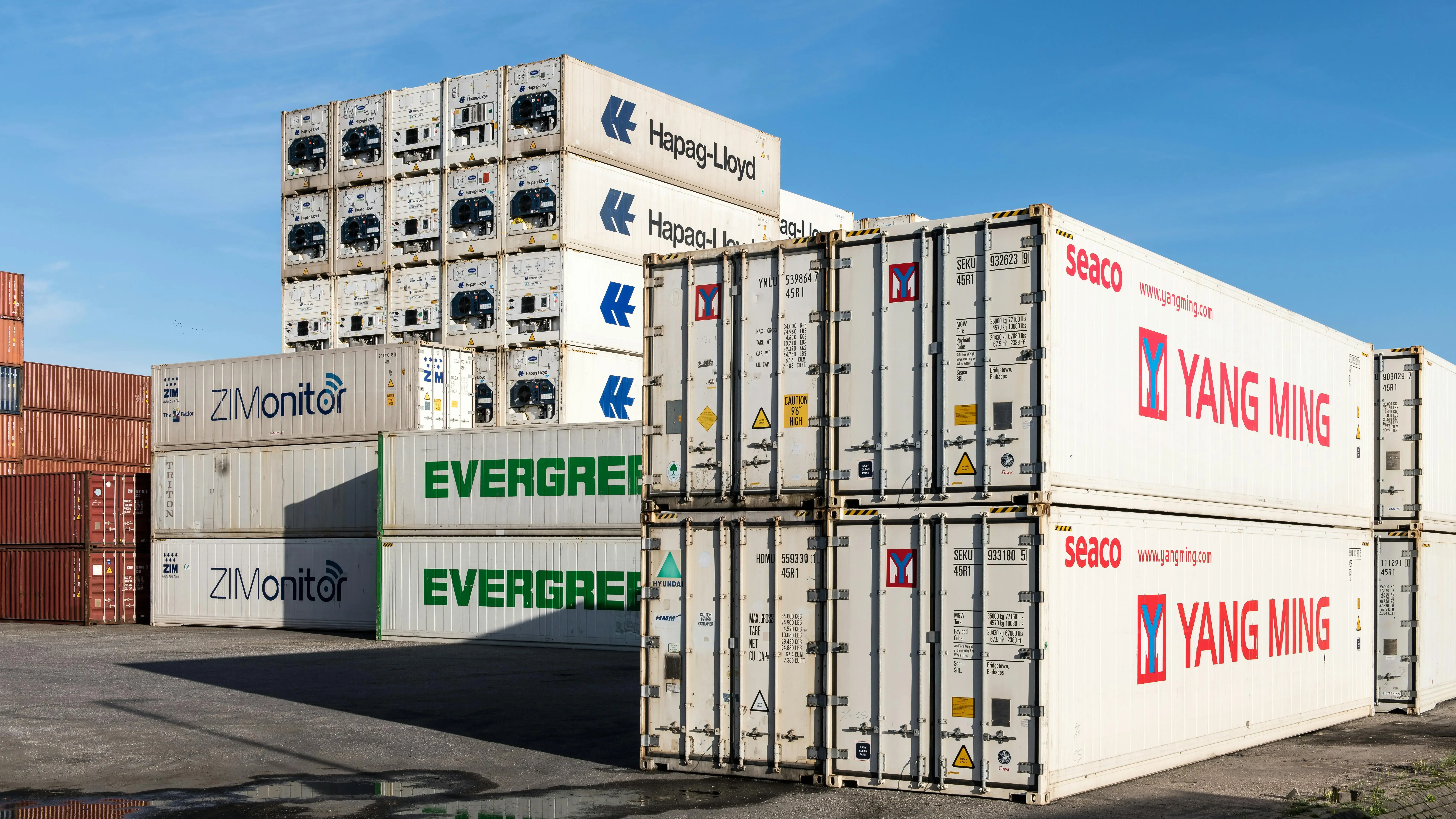 Shipping Containers Stacked 